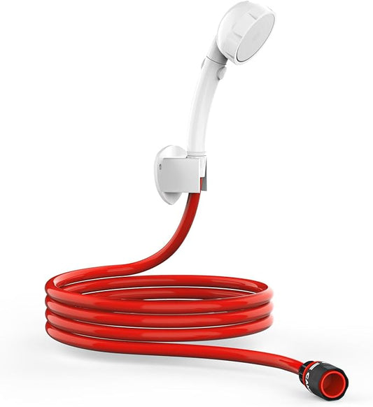 CAMPLUX Hand Held Showerhead with 5 FT Hose, Portable Spray Shower Head, High Pressure Shower Head with ON/Off Switch