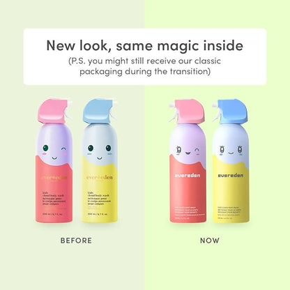 Evereden Kids Foam Soap, Cloud Body Wash (6.7 fl. oz., Juicy Citrus): Spray, Shape & Splash: The Fun, Fluffy Foam That Makes Bath Time Playtime, Hydrating Foaming Bath Soap for Sensitive Skin