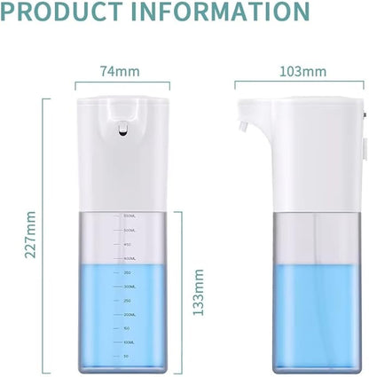 Automatic Foaming Soap Dispenser,Touchless Foam Soap Dispenser 4-Level Adjustable Electric,Auto Bathroom Kitchen Hand Soap Dispenser,18.6oz/550ml,Wall Mounted,Rechargeable