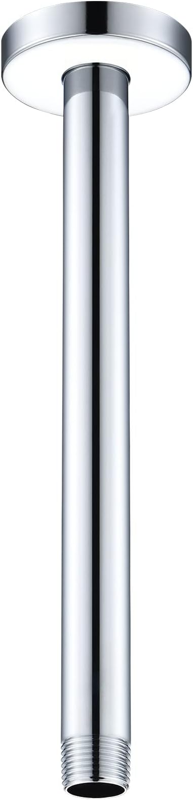 Celling Mounted Extention Stainless Steel High Density Thickened Thread Shower Arm and Shower Arm Flange Replacement for Delta U4999 10-inch, Chrome