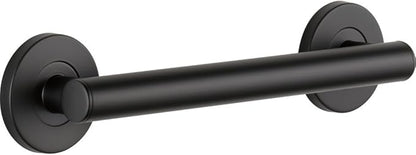 Delta Contemporary (1-Pack) 12' Shower Grab Bar ADA Compliant Matte Black 450 lb Capacity Bathroom Safety Handle for Shower, Bathtub | Wall Mounted Balance Assist, Handicap Grip 41812-BL
