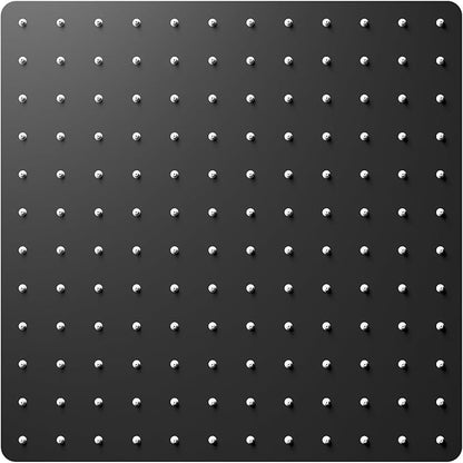 VBFF-Shower Head,rain shower head, 12 inch- Square Shower Head, 1.8 GPM Flow Rate, rainfall showerhead,VBFF09 (Matte Black)