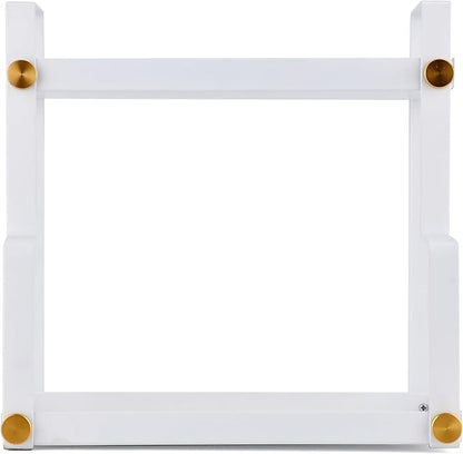 FFK 2 Tier Bathroom Countertop Organizer,Cosmetic Organizer,Storage Shelf for Bathroom,Ideal for Cabinet, Countertop, Pantry, and Desktop, for Bathroom, Kitchen, Office(White)