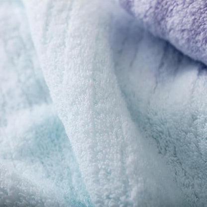 Vie Triomphe Facial Towels Washcloth (Pink+Purple+Yellow+Blue) Luxury Hand Towels for Bathroom,100% Cotton Quick Dry Absorbent Soft Hand Towel Set 13.38 * 31.49 Inch Wash Clothes;