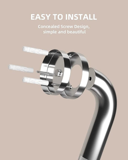 32 Inch Anti Slip Shower Grab Bar, Munzong 2 Pack Stainless Steel Bathroom Grab Bar, Brushed Nickel Knurled Bathroom Balance Bar,Safety Hand Rail Support Handicap Elderly Senior Assist Bath Handle