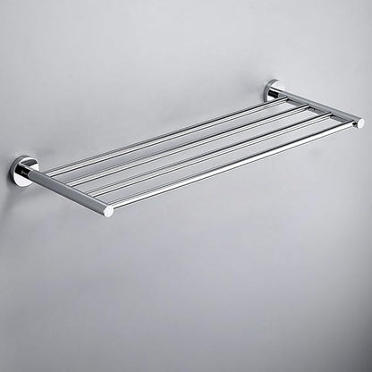 2-Tier Hotel Towel Racks for Bathroom, Wall Mounted Towel Shelf, 30 Inch Bathroom Towel Rack, Polished Chrome