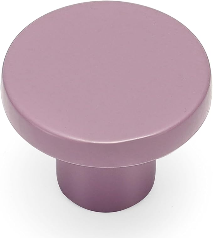 Ravinte 3 Pack Cabinet Knobs Purple Kitchen Cabinet Knobs Round Dresser Drawer Pulls Closet Door Pulls 1-1/5 Inch