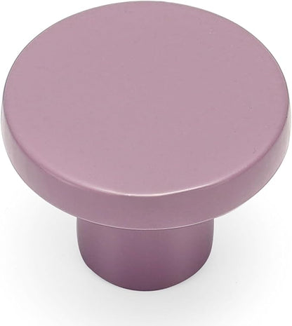 Ravinte 25 Pack Cabinet Knobs Purple Kitchen Cabinet Knobs Round Dresser Drawer Pulls Closet Door Pulls 1-1/5 Inch