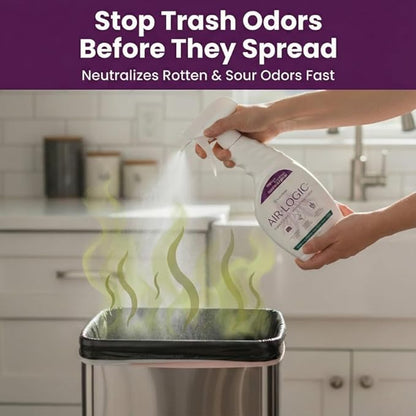 Dual-Action Odor Eliminator Spray 32 Fl Oz, Plant-Based Instant Knockdown & Enzymatic Deodorizer for Home, Neutralizes 16 Odor Sources, Bleach-Free, Fabric & Surface Safe, Lavender Lemon