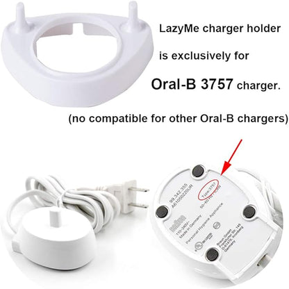 LazyMe Electric Toothbrush Heads Holder Charger Holders and 4 Toothbrush Heads Dust-Proof Covers for Oral-B Electric Toothbrush Series