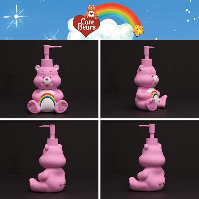 Care Bears Cheer Bear Soap/Lotion/Hand Sanitizer Resin Pump Dispenser, 10.36 Ounces, (Officially Licensed Product) by Franco Collectibles