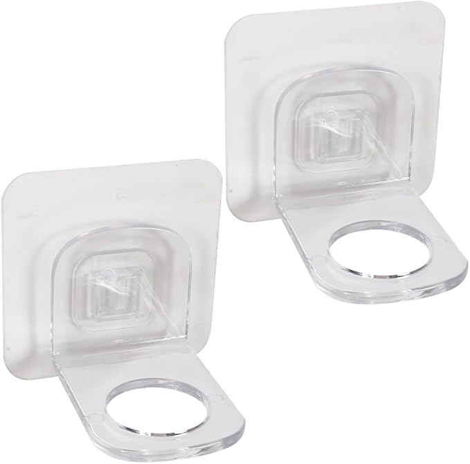 Garneck 2 Pcs Shower Gel Holders Wall-mounted Adhesive Storage Racks for Bathroom Kitchen Strong Sealing Shampoo and Shower Gel Bottle Organizers