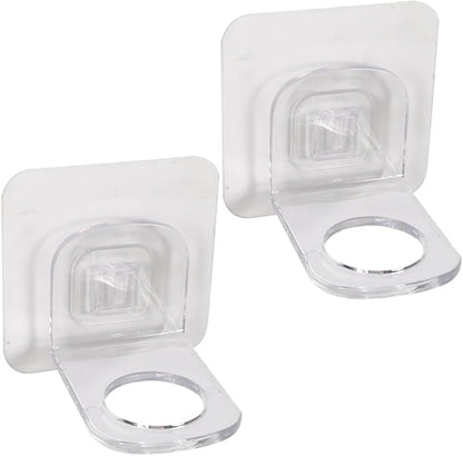 Garneck 2 Pcs Shower Gel Holders Wall-mounted Adhesive Storage Racks for Bathroom Kitchen Strong Sealing Shampoo and Shower Gel Bottle Organizers
