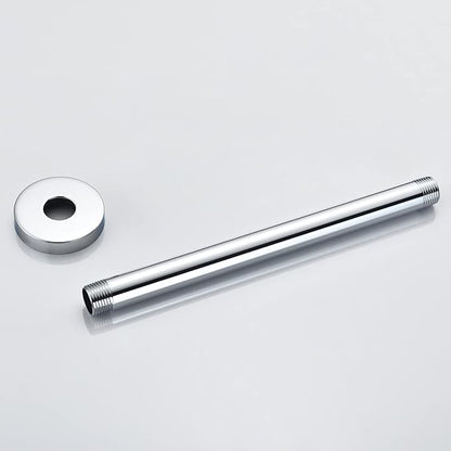 Celling Mounted Extention Stainless Steel High Density Thickened Thread Shower Arm and Shower Arm Flange Replacement for Delta U4999 10-inch, Chrome