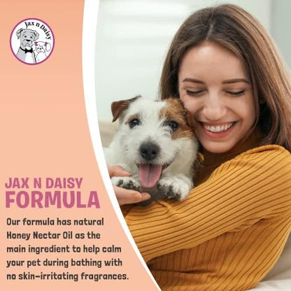 Jax n Daisy Honey Dog Conditioner Conditioner for Dogs with Honey Nectar Oil Hempseed Oil and Vitamin Soften Dog Coat and Soothe Skin for Furry Freshness Grooming Accessories Essentials