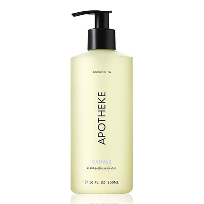 APOTHEKE Liquid Hand Soap, Canvas - 10 Fl Oz Hydrating Handsoap with Premium Fragrance Oils Gently Cleanses, Moisturizes & Rejuvenates Skin - Scented Hand Wash for Kitchen & Bathroom