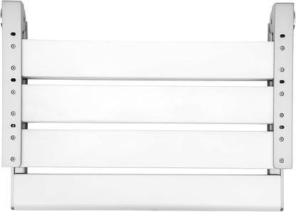 18" Wall Mounted Shower Seat, Shower Bench Wall Mount for Inside Shower, Fold Down Shower Seat, Shower Seats for Adults