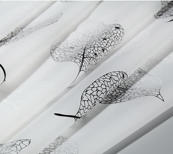 Shower Curtain Liner for Clawfoot Tub 180x70Inch Leaf Clear Heavy Duty with Magnet Bath Curtain for Clawfoot Tub All Warp Around Extra Wide 36 Metal Hooks Bathroom Durable Waterproof Liner,Leaf