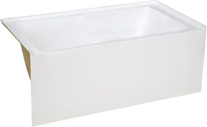 Swiss Madison Well Made Forever Voltaire 48"x32" Acrylic White, Alcove, Right Hand Drain, Apron Bathtub