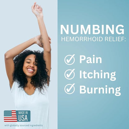 Curist 5% Lidocaine Numbing Cream - 6 oz (170 g) XL Tube - Soothing Numbing Cream for Temporary Discomfort, Itching, and Burning from Hemorrhoids Lidocaine 5% (1 Pack - 6 oz Tube)