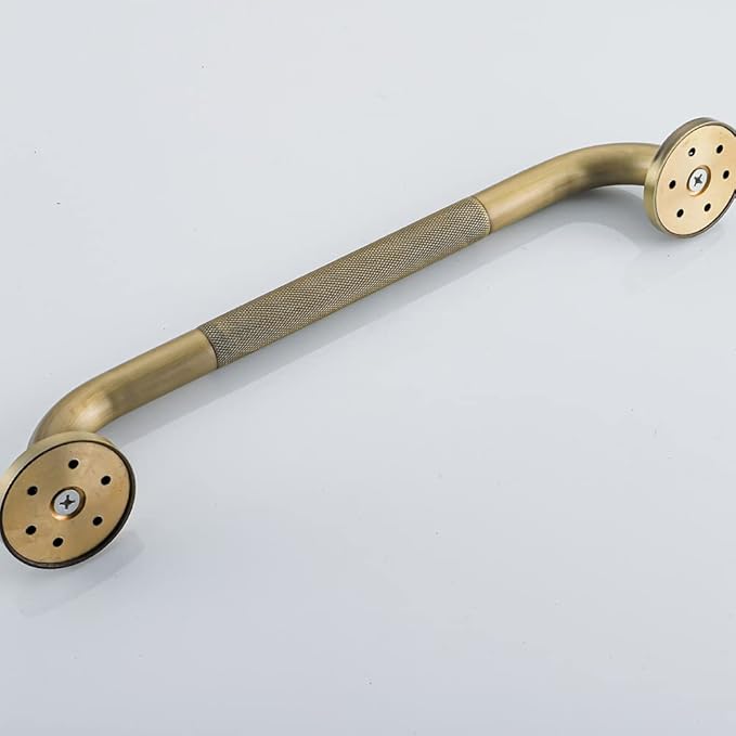 Heavey Duty Grab Bar, 16-Inch Sturdy Hand Rail, Stylish Bathroom Armrest, Antique Brass Finish, Good for Senior, Kids, Elderly