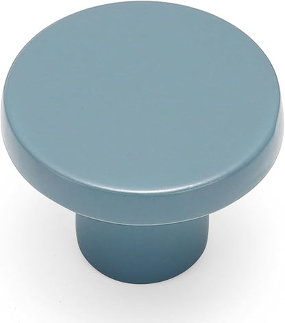 Ravinte 10 Pack Cabinet Knobs Light Blue Kitchen Cabinet Knobs Round Dresser Drawer Pulls Closet Door Pulls 1-1/5 Inch