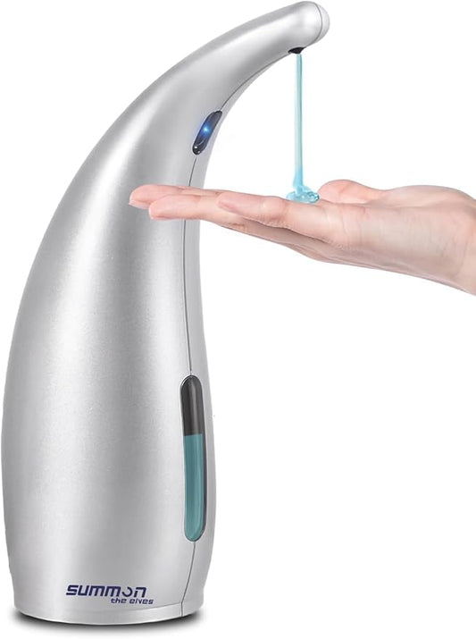 Automatic Liquid Soap Dispenser,300ML Touchless 4 Gear Adjustable（Gray）