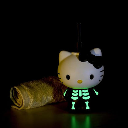 Hello Kitty Glow in The Dark Skeleton Soap/Lotion/Hand Sanitizer Resin Pump Dispenser, 14.11 Ounces, (Officially Licensed Product) by Franco Collectibles