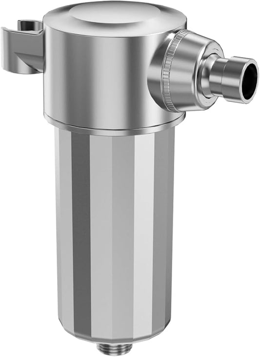 Shower Head Filter Shower Water Filter - Filters Out Oxidants, Heavy Metals, Hydrogen Sulfide and Other Chemicals, Reduces Breakage, Calms Scalp - Aluminum