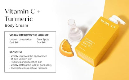 MEDIX 5.5 Vitamin C Cream Face Lotion & Body Lotion Moisturizer | Anti Aging Skin Care Firming & Brightening Cream Diminishes The Look Of Uneven Skin Tone, Age Spots, & Sun Damaged Dry Skin, 15 Fl Oz
