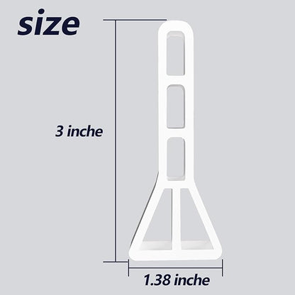 Raycity 3" High Shower Threshold Water Dam 59 IN Collapsible Shower Water Splash Guard for Curbless Shower Threshold Barrier Water Stopper for Wet and Dry Separation Bathroom and Kitchen (White)
