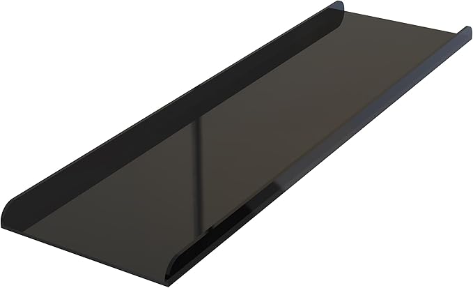 59" Premium Solid Surface Freestanding Bathtub With Black Acrylic Shelf, Modern Soaking Deep Stone Resin Tub with Overflow and Pop-up Drain, Matte White