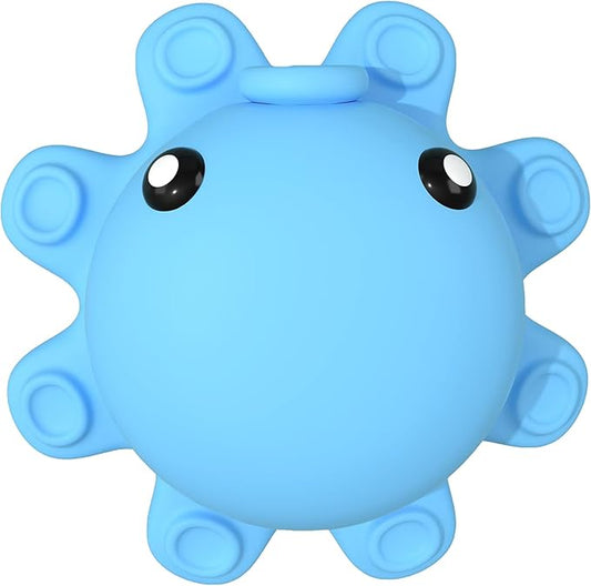 Bathtub Overflow Drain Cover - Tub Soak Bath Cover, Adds Inches of Water for Deeper Bath (Blue)