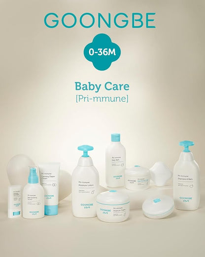 GOONGBE Baby Skincare Duo Set - Korean Baby Skincare & Bath Time Essentials - Shampoo & Bath, Moisutre Lotion - Travel Sized Hydrating & Nourishing Wash and Moisturizer, 2 Items