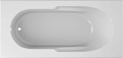 Jacuzzi SIGNATURE Acrylic Drop-In Bathtub, Soaking Sanctuary, Slip Resistant, Universal Drain Placement, 72" (L) x 36" (W), Rectangle, White