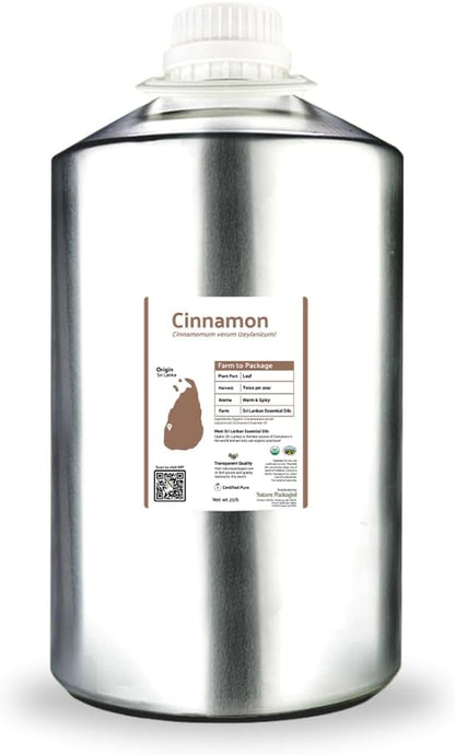 Organic Cinnamon Essential Oil - Direct from Sri Lankan Essential Oils - 100% Pure - Natural Aceite de Canela for Aromatherapy & Wellness - Premium Grade (15ml)