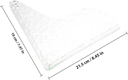 2pcs Acrylic Shower Splash Guards Floor Water Barrier Tub Corner Protector Splash Blocker for Walk-in Shower and Bathtub Easy Installation