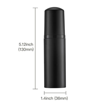 Tekson 30PCS Soap Foam Bottle (2 oz), Empty Travel Foaming Lash Shampoo for Cleanser, Dispenser (Black Cap)