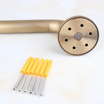Heavey Duty Grab Bar, 24-Inch Sturdy Hand Rail, Stylish Bathroom Armrest, Antique Brass Finish, Good for Senior, Kids, Elderly