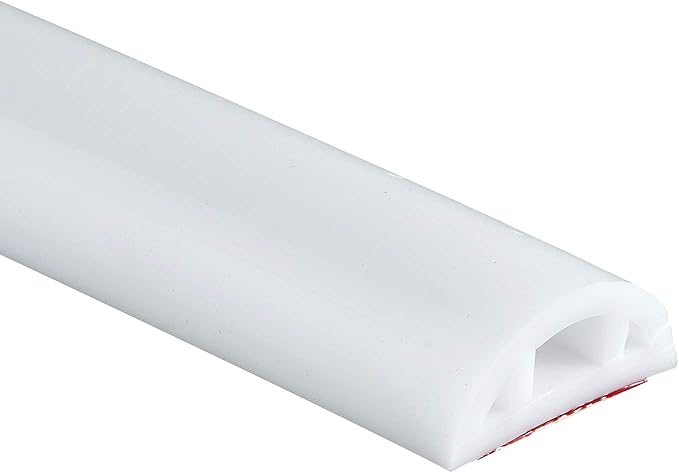 GenericBrands Bathroom Foldable Block water Stopper sealing strip shower threshold dam Self adhesive silicone shower barrier 96 Inch