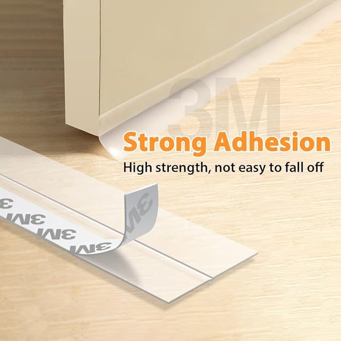 33.5 FT Weather Stripping Door Seal Strip, Shower Door Bottom Seal, Self Adhesive Door Insulation Strip for Door Frame, Windows and Shower Glass Gaps (Transparent, 25+45mm)