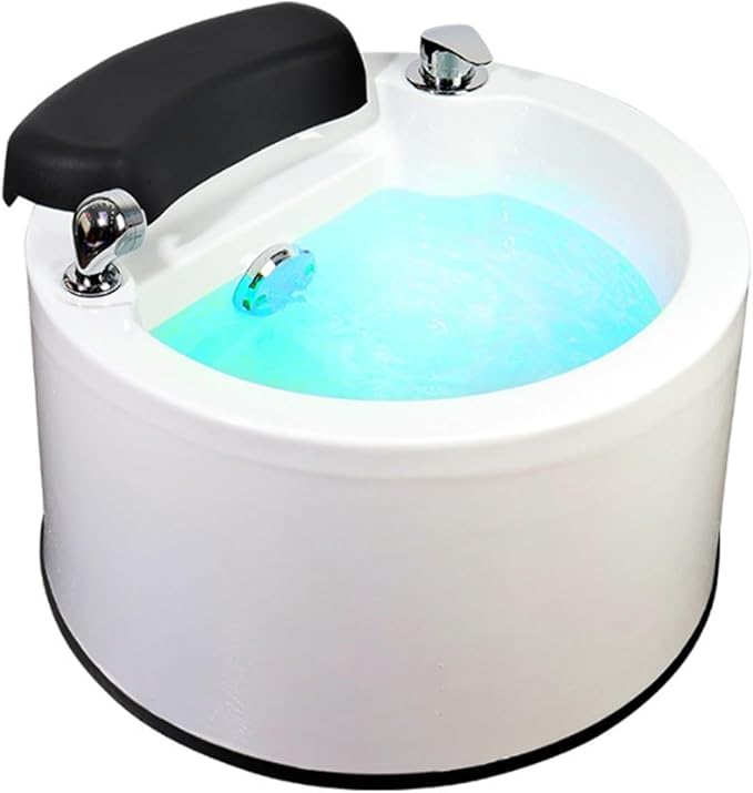 Pedicure Foot Spa,Foot Massager Acrylic Massage Footbath with Automatic Water Pump,Feet spa Tub Colorful Light Surfing Hot and Cold Adjustment,Portable Pedicure Bowl, Soak tub Bath Basin