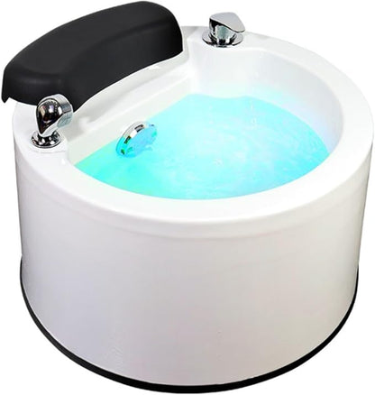 Pedicure Foot Spa,Foot Massager Acrylic Massage Footbath with Automatic Water Pump,Feet spa Tub Colorful Light Surfing Hot and Cold Adjustment,Portable Pedicure Bowl, Soak tub Bath Basin