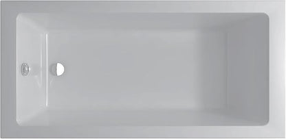 Fine Fixtures Drop In White Soaking Bathtub, Fiberglass Acrylic Material, 60"L x 30"W x 19"H