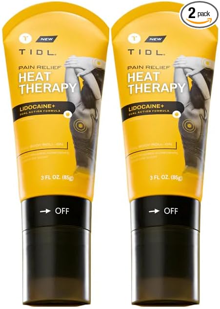 TIDL - Pain Relief Roll On - Fast-Acting Relief on Lower Back, Knee, Neck, Joint & Nerve Pain - Works for Post Workout, Sport & Muscle Recovery - Cooling, Topical, Lidocaine, Menthol (3oz, 2-Pack)