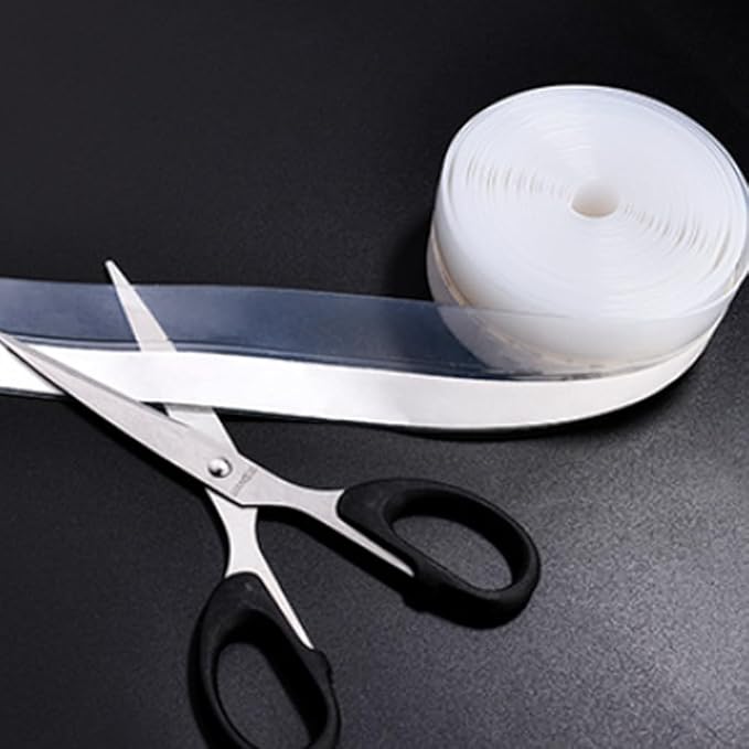 Weather Stripping Door Seal Strip, Door Weather Stripping Seal Strip Sealing Tape for Doors Windows Shower (25mm, Black)