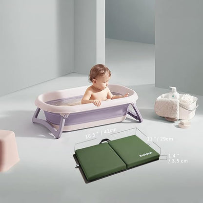 Bath Kneeler - Knee Pads for Women & Men, Baby Bath Kneeler, Garden & Yoga Knee Cushion (Green)