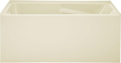 ﻿Voltaire 54" X 30" Left-Hand Drain Alcove Bathtub with Apron in Bisque