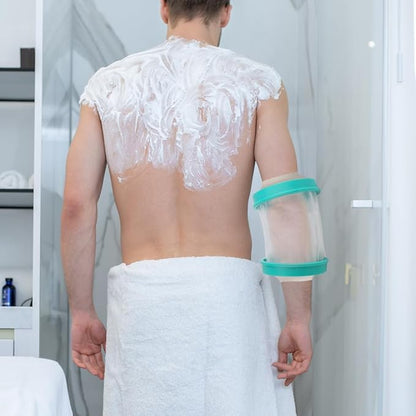 Cast Covers for Shower PICC Line Soft Green Adult，Waterproof Cast Cover/Bag, Cast Protector for Shower Arm Post Surgery, Shower Sleeve for Arm Cast Showering/Swimming