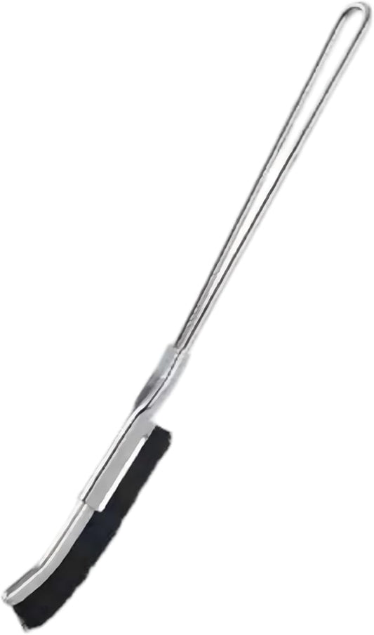 Crevice Cleaning Brush with Stainless Steel Handle – Long Handle Gap Scrubber for Bathroom, Kitchen, Tile, Grout, and Baseboard Cleaning